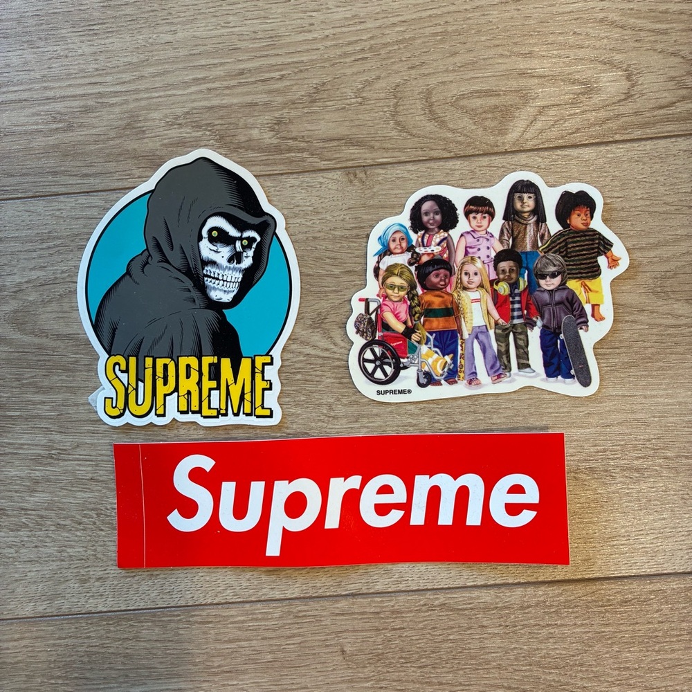Supreme Sticker Set of 3 Brand New Condition